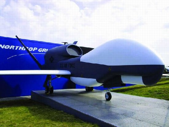 資料圖：美國“全球鷹”無人機。