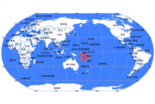 圣克魯斯群島附近海域發(fā)生多次余震最強(qiáng)達(dá)7.6級