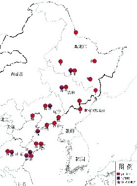 中國環(huán)保部門部分監(jiān)測站分布圖。圖/中國環(huán)保部網(wǎng)站