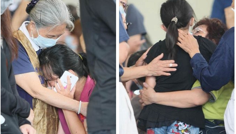 臺空難罹難者家屬抵殯儀館認遺體 失聲痛哭