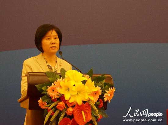 全國人大常委會副委員長、全國婦聯(lián)主席沈躍躍在開幕式中致辭。